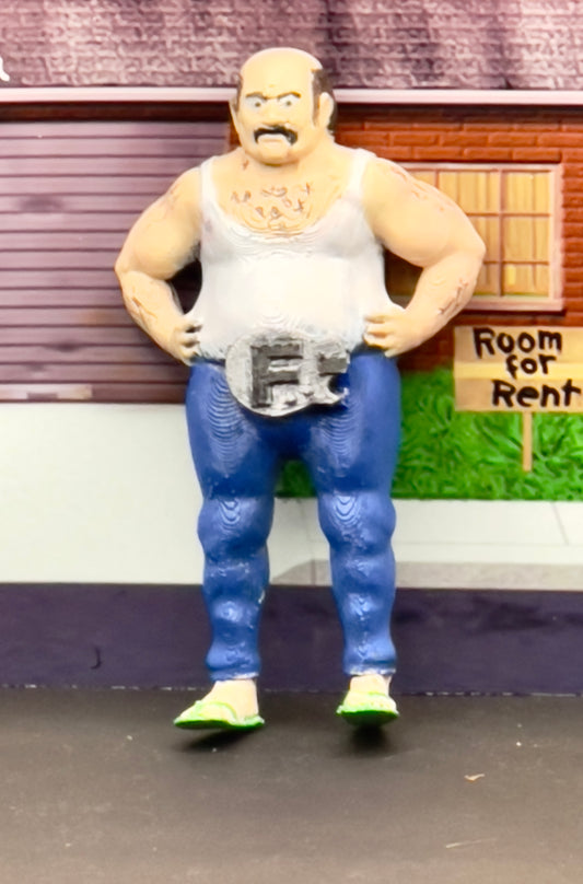 Aqua Teen Hunger Force Carl Brutananadilewski with foreigner belt 4 inch Custom Made Resin Figure