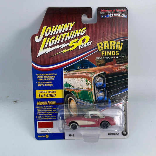 Johnny Lightning 1957 Chevy Corvette muscle cars