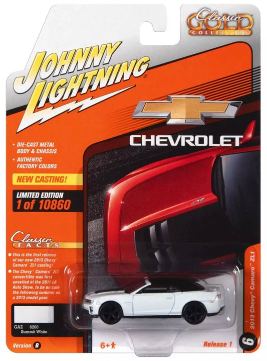 Johnny lightning 2013 Chevrolet Camaro ZL1 White 1:64 Die-cast