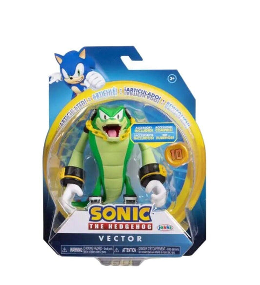 Sonic the Hedgehog Vector with Super Ring Action Figure