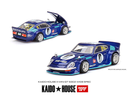 Kaido House x Mini GT 1:64 Datsun KAIDO Fairlady Z S30Z Wide Spec Blue Limited Edition