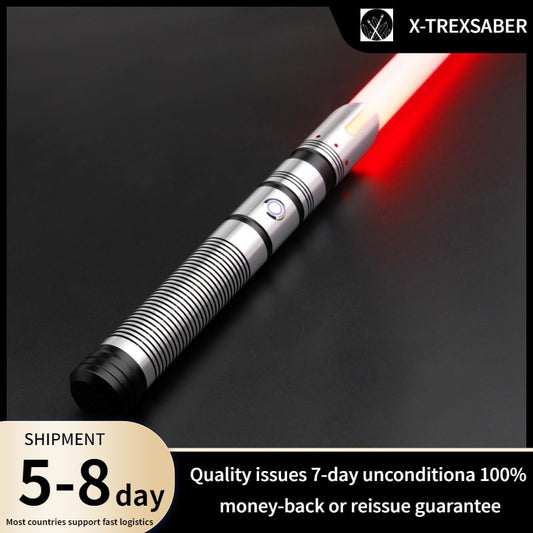 X-TREX SMOOTH SWING Lightsaber Blaster Metal Hilt 12Colors RGB&SNPIXEL PROFFIE SD card MUDI Juguetes Cosplay Combat Toys Gift