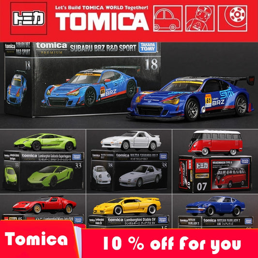 Takara Tomy Tomica Premium TP Mini Diecast Alloy Model Car Toys Metal Sports Vehicles Various Styles Gifts for Children