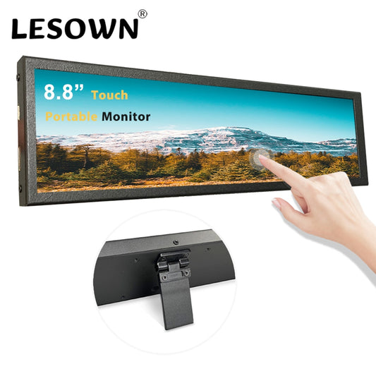 8.8inch 7.9inch Wide Lcd Screen Monitor with Stand Small Strip Hdmi Gpu Cpu Bar 480x1920 Touch Display for Raspberry Pi Computer
