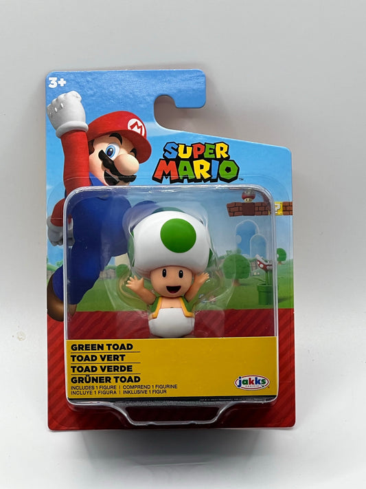 World of Nintendo Super Mario Green Toad 2.5 inch